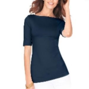 🖤 5 for $25 🖤 Navy Blue Boat Neck